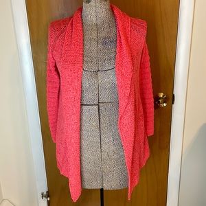Thesis NWT Womens Medium Salmon Cardigan Loosely Woven Texture